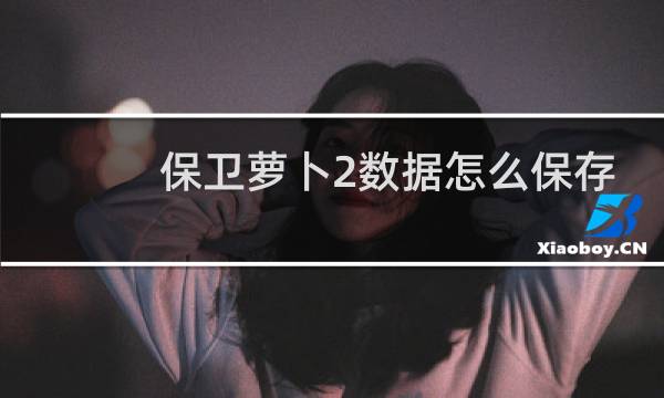 保卫萝卜2数据怎么保存