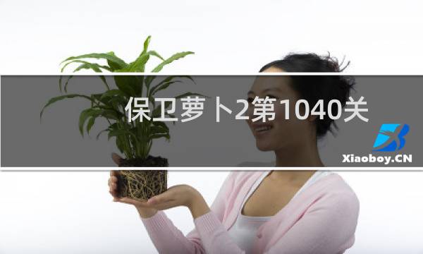 保卫萝卜2第1040关