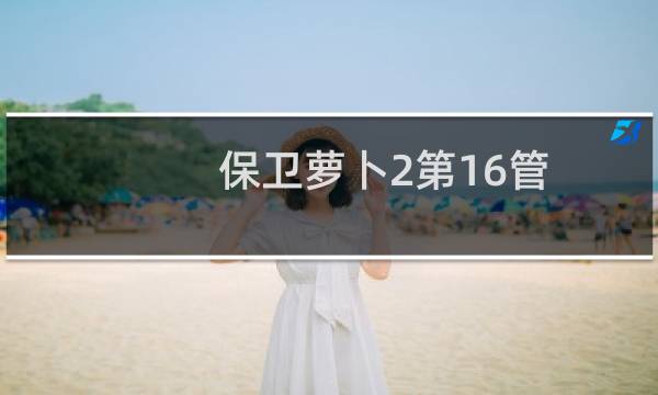 保卫萝卜2第16管
