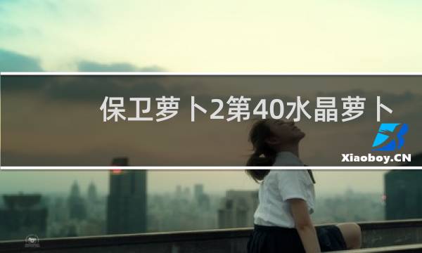 保卫萝卜2第40水晶萝卜