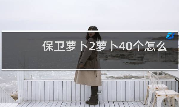 保卫萝卜2萝卜40个怎么
