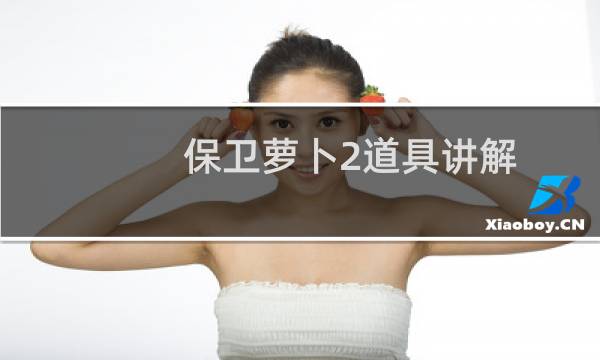 保卫萝卜2道具讲解