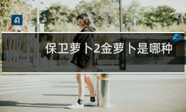 保卫萝卜2金萝卜是哪种
