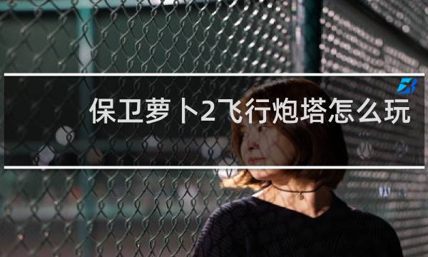 保卫萝卜2飞行炮塔怎么玩