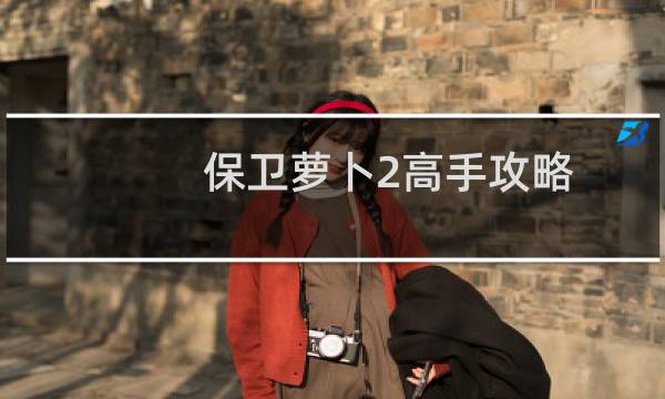 保卫萝卜2高手攻略