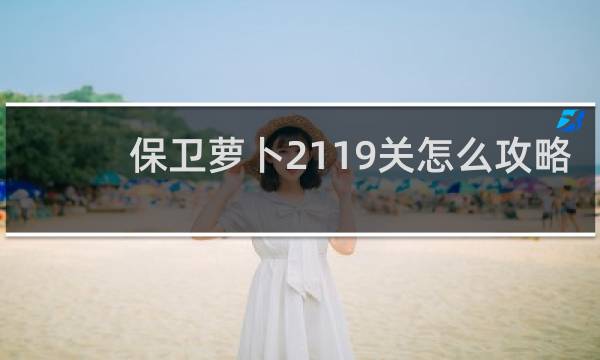 保卫萝卜2119关怎么攻略