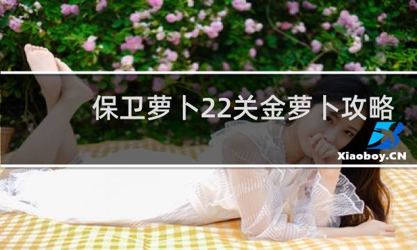 保卫萝卜22关金萝卜攻略