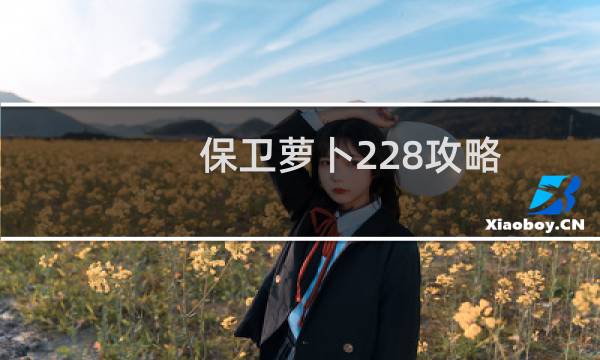 保卫萝卜228攻略