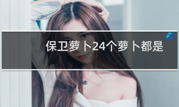 保卫萝卜24个萝卜都是