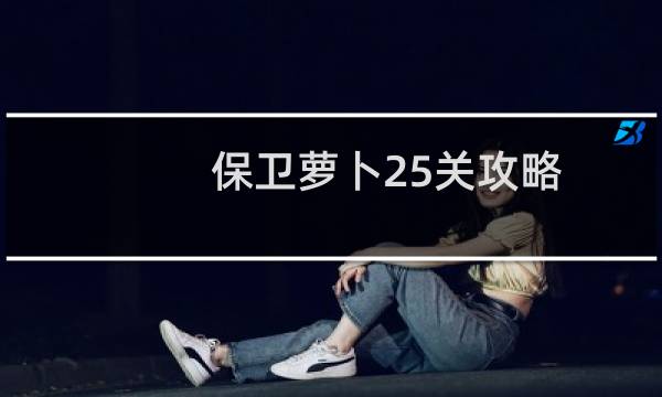 保卫萝卜25关攻略