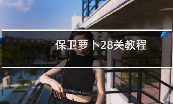 保卫萝卜28关教程