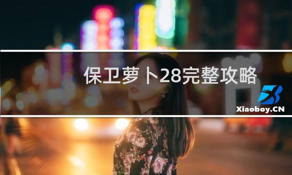 保卫萝卜28完整攻略