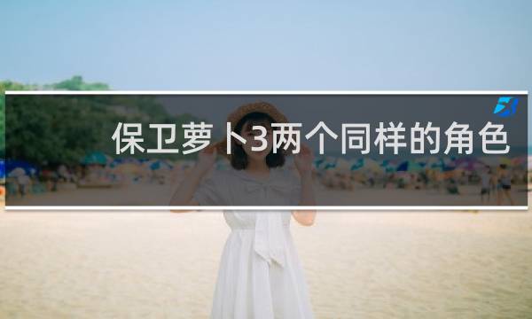 保卫萝卜3两个同样的角色