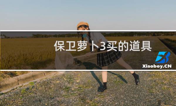 保卫萝卜3买的道具