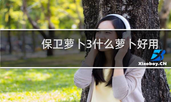 保卫萝卜3什么萝卜好用