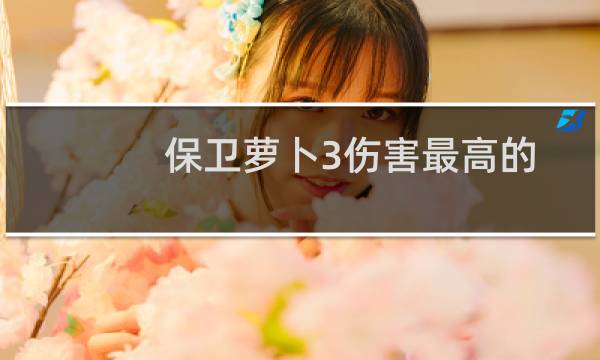 保卫萝卜3伤害最高的
