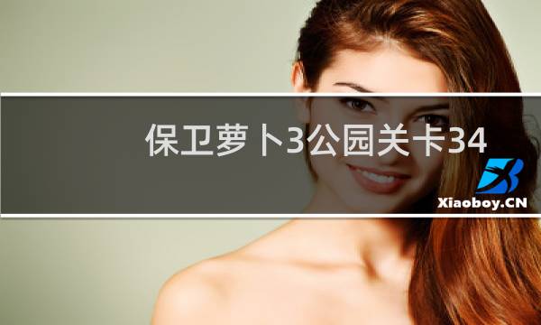 保卫萝卜3公园关卡34