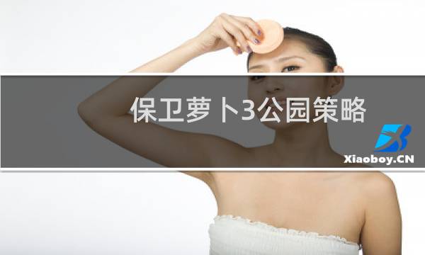 保卫萝卜3公园策略