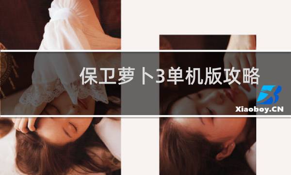 保卫萝卜3单机版攻略