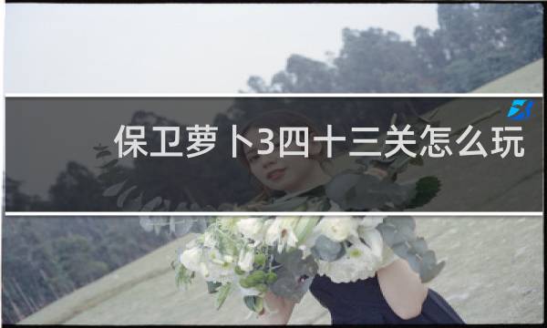 保卫萝卜3四十三关怎么玩