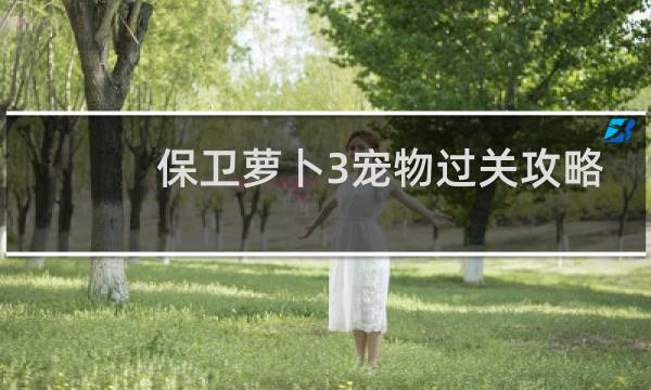 保卫萝卜3宠物过关攻略