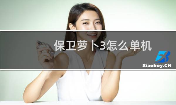 保卫萝卜3怎么单机