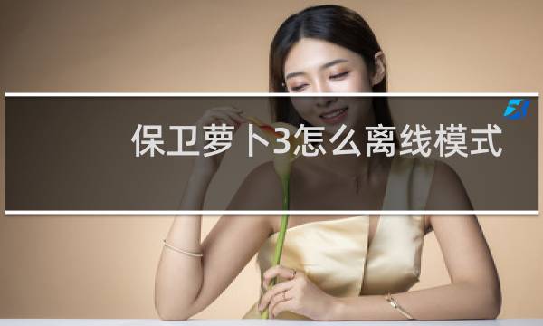 保卫萝卜3怎么离线模式