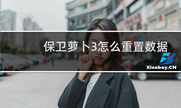 保卫萝卜3怎么重置数据