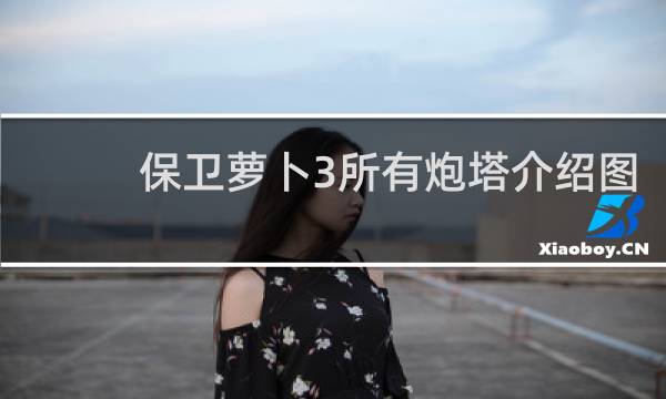 保卫萝卜3所有炮塔介绍图