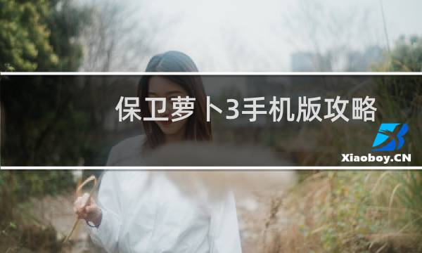 保卫萝卜3手机版攻略