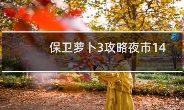 保卫萝卜3攻略夜市14
