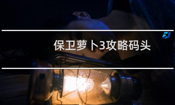 保卫萝卜3攻略码头 48