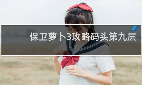 保卫萝卜3攻略码头第九层