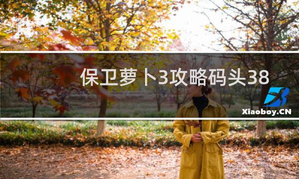保卫萝卜3攻略码头38