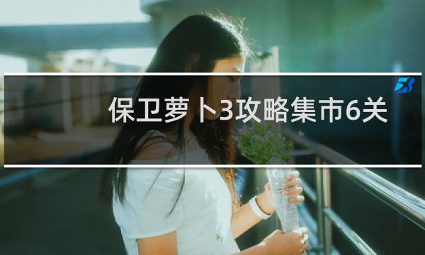 保卫萝卜3攻略集市6关