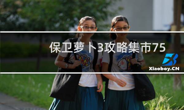 保卫萝卜3攻略集市75