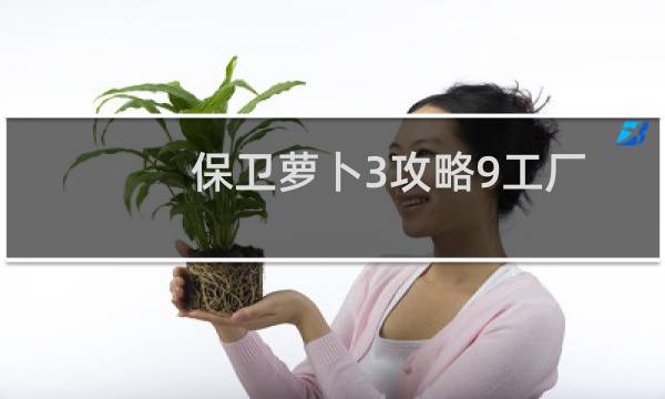 保卫萝卜3攻略9工厂
