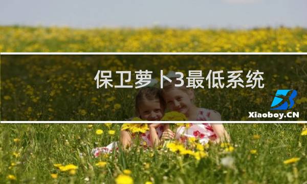 保卫萝卜3最低系统