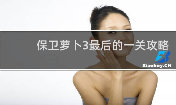 保卫萝卜3最后的一关攻略