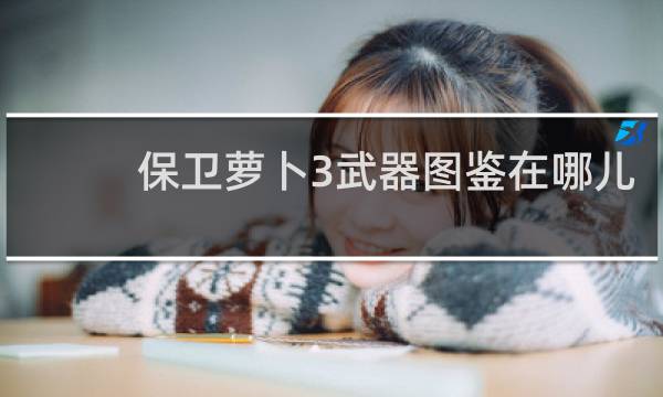 保卫萝卜3武器图鉴在哪儿