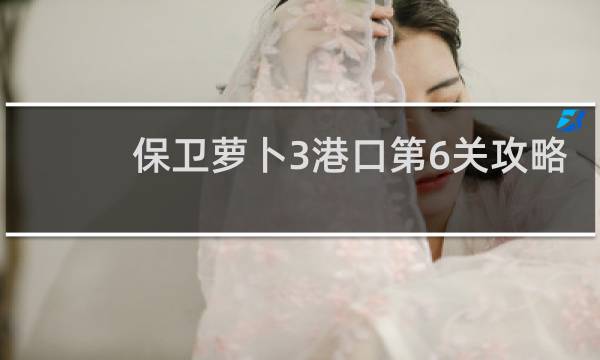 保卫萝卜3港口第6关攻略