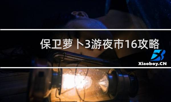 保卫萝卜3游夜市16攻略