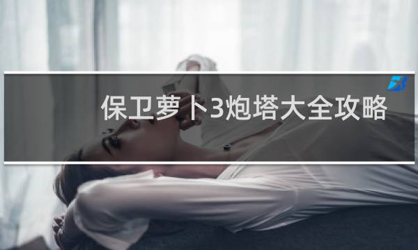 保卫萝卜3炮塔大全攻略