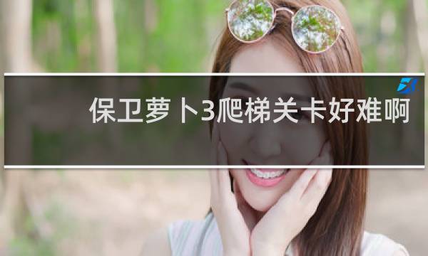 保卫萝卜3爬梯关卡好难啊