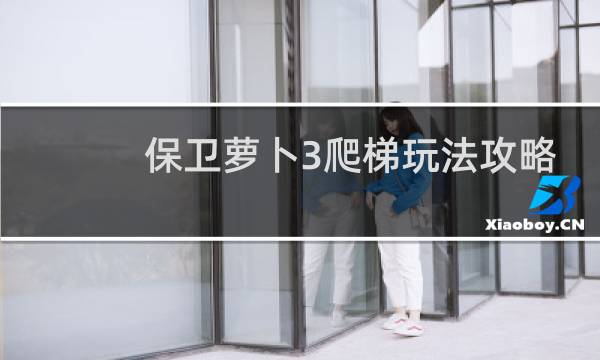 保卫萝卜3爬梯玩法攻略
