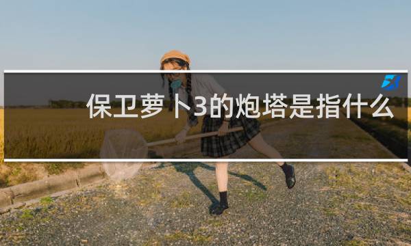 保卫萝卜3的炮塔是指什么