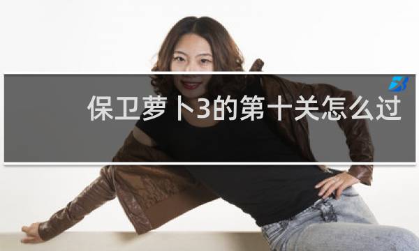 保卫萝卜3的第十关怎么过