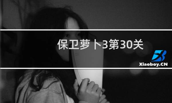 保卫萝卜3第30关