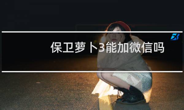 保卫萝卜3能加微信吗