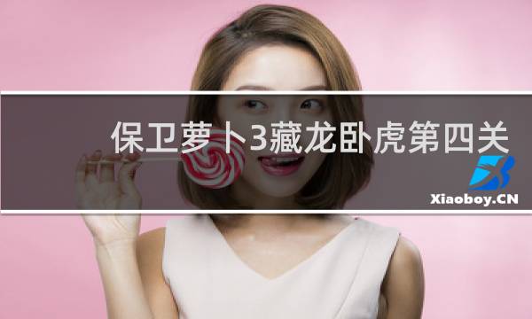 保卫萝卜3藏龙卧虎第四关